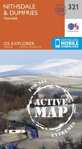 OS Explorer Map Active (321) Nithsdale and Dumfries (OS Explorer Active Map)