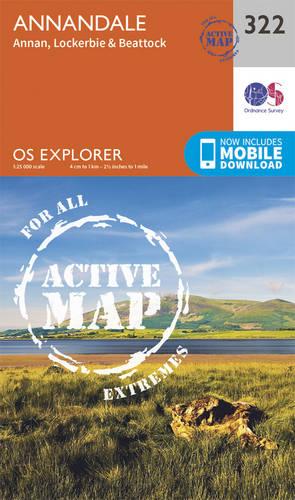 OS Explorer Map Active (322) Annandale (OS Explorer Active Map)