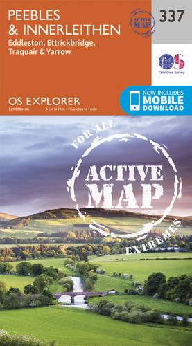 OS Explorer Map Active (337) Peebles and Innerleithen (OS Explorer Active Map)