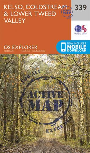 OS Explorer Map Active (339) Kelso, Coldstream and Lower Tweed Valley (OS Explorer Active Map)