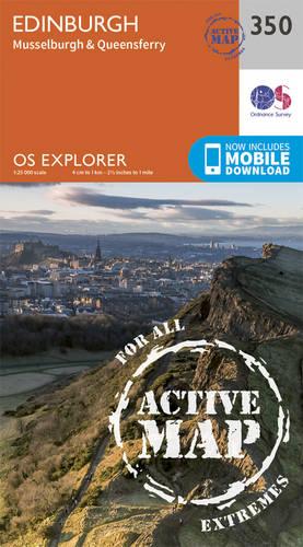 OS Explorer Map Active (350) Edinburgh (OS Explorer Active Map)