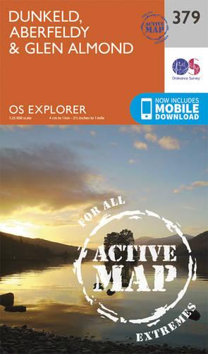 OS Explorer Map Active (379) Dunkeld, Aberfeldy and Glen Almond (OS Explorer Active Map)