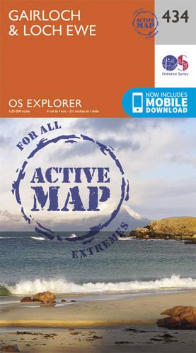 OS Explorer Map Active (434) Gairloch and Loch Ewe (OS Explorer Active Map)