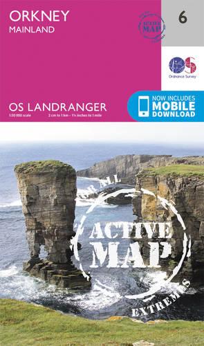 Landranger Active (6) Orkney  Mainland (OS Landranger Active Map)