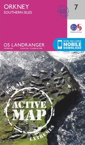 Landranger Active (7) Orkney  Southern Isles (OS Landranger Active Map)
