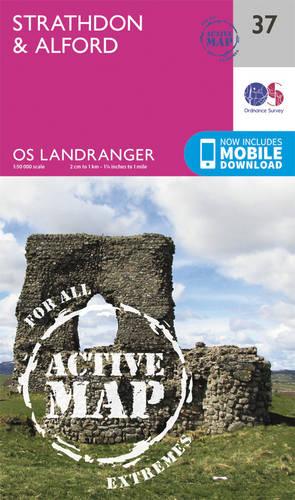 Landranger Active (37) Strathdon & Alford (OS Landranger Active Map)