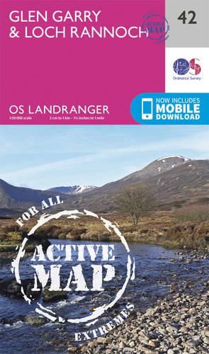 Landranger Active (42) Glen Garry & Loch Rannoch (OS Landranger Active Map)