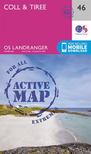 Landranger Active (46) Coll & Tiree (OS Landranger Active Map)