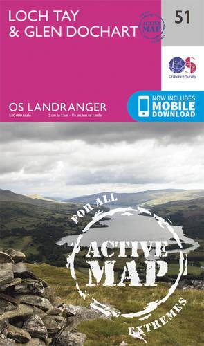 Landranger Active (51) Loch Tay & Glen Dochart (OS Landranger Active Map)