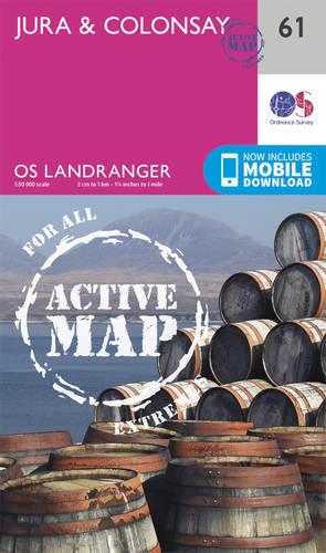 Landranger Active (61) Jura & Colonsay (OS Landranger Active Map)