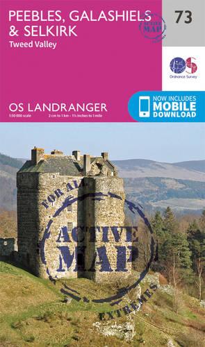 Landranger Active (73) Peebles, Galashiels & Selkirk, Tweed Valley (OS Landranger Active Map)