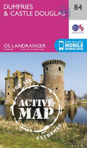 Landranger Active (84) Dumfries & Castle Douglas (OS Landranger Active Map)