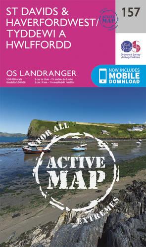 Landranger Active (157) St Davids & Haverfordwest (OS Landranger Active Map)