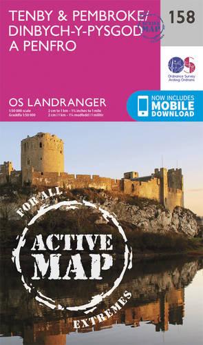 Landranger Active (158) Tenby & Pembroke (OS Landranger Active Map)