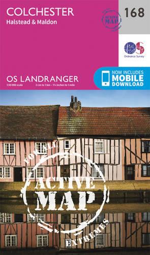 Landranger Active (168) Colchester, Halstead & Maldon (OS Landranger Active Map)
