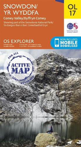 OS Explorer Map OL17 Snowdon/Yr Wyddfa, Conwy Valley/Dyffryn Conwy (Active) (OS Explorer Active)
