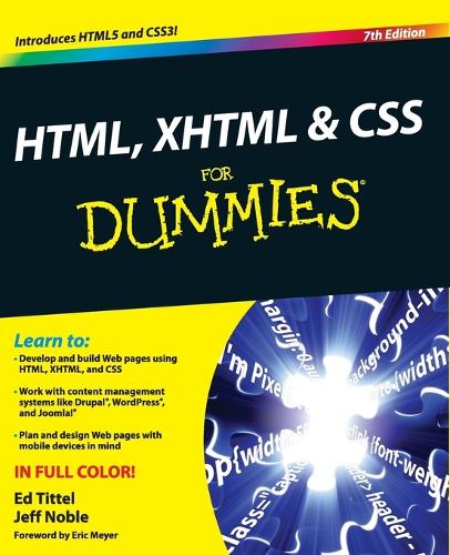 HTML, XHTML   CSS FD, 7E (For Dummies)