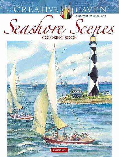 Creative Haven Seashore Scenes Coloring Book (Adult Coloring)