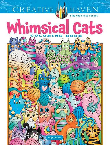 Creative Haven Whimsical Cats Coloring Book