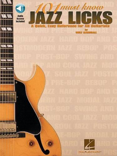 101 MUST KNOW JAZZ LICKS TAB BOOK/CD