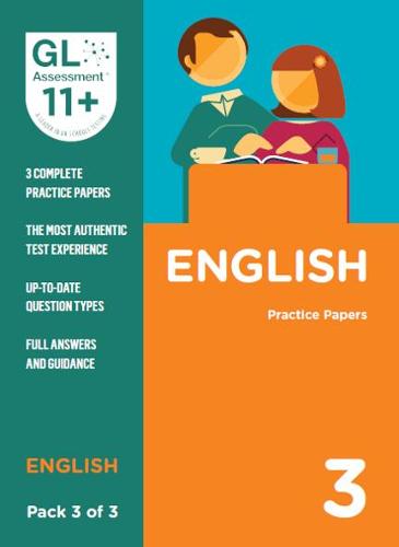 Revised for 2019 - GL Assessment 11+ Practice Papers English Pack 3 (Multiple Choice)