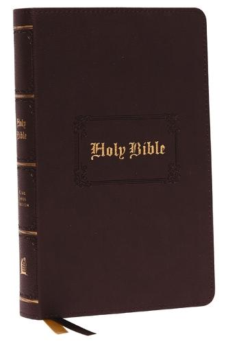 KJV, Personal Size Large Print Reference Bible, Vintage Series, Leathersoft, Brown, Red Letter, Thumb Indexed, Comfort Print: Holy Bible, King James Version