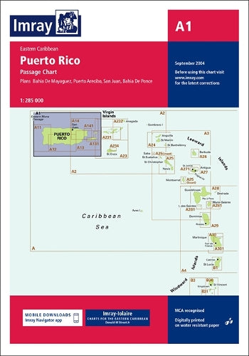 Imray Iolaire Chart A1: Puerto Rico Passage Chart (Imray C.Chart)