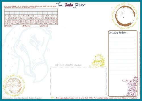 The Dodo Jotter Pad - A3 Desk Sized Jotter-Scribble-Doodle-to-do-List-Tear-off-Notepad (Dodo Pad)
