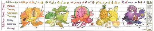 Rainbow Food Activity Chart (Liz Cook Charts)