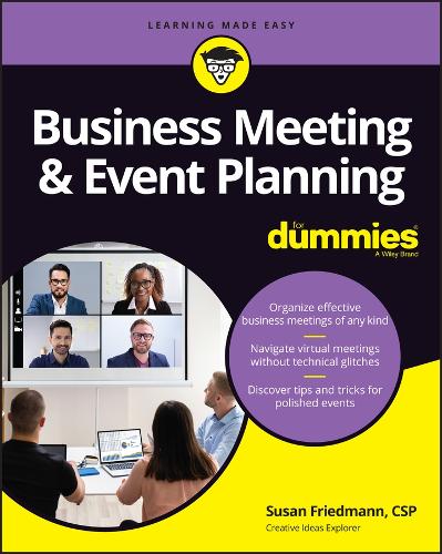 Business Meeting & Event Planning For Dummies (For Dummies (Business & Personal Finance))