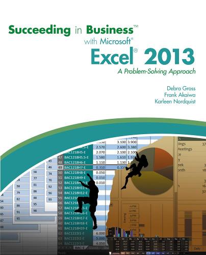 Succeeding in Business with Microsoft Excel 2013: A Problem-Solving Approach (New Perspectives)