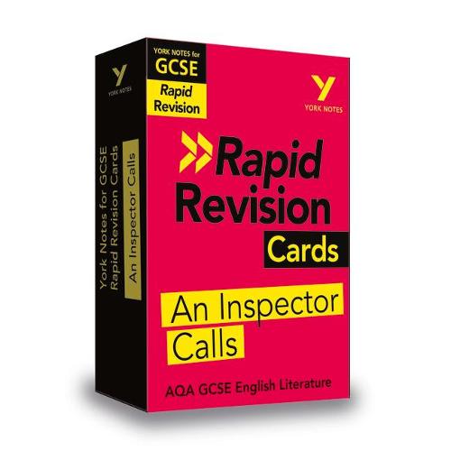 York Notes for AQA GCSE (9-1) Rapid Revision Cards: An Inspector Calls