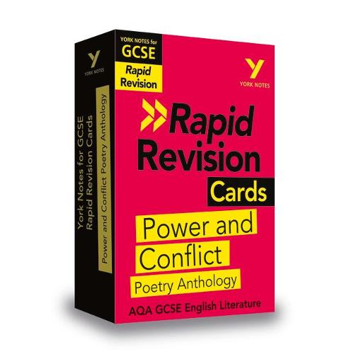 York Notes for AQA GCSE (9-1) Rapid Revision Cards: Power and Conflict AQA Poetry Anthology