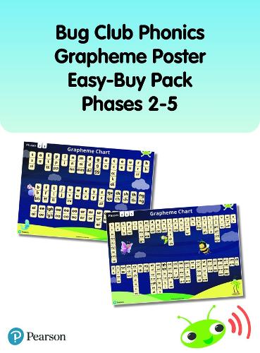 Bug Club Phonics Grapheme Poster Easy-Buy Pack Phases 2-5 (Phonics Bug)