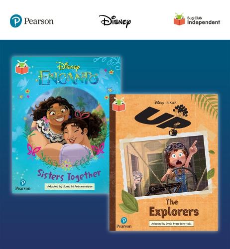 Pearson Bug Club Disney Year 2 Pack E, including Gold and Lime book band readers; Encanto: Sisters Together, Up! The Explorers