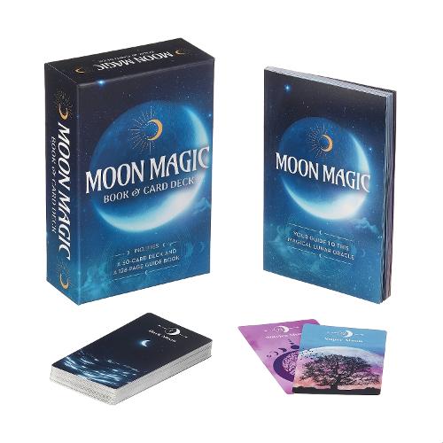 Moon Magic Book & Card Deck: Includes a 50-Card Deck and a 128-Page Guide Book (Arcturus Oracles)