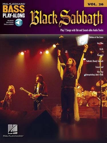 Bass Play Along Volume 26 Black Sabbath Bass Guitar Tab Book/Cd (Hal Leonard Bass Play-Along)