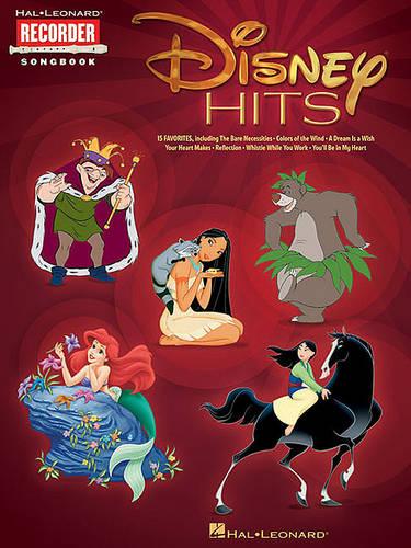 Disney Hits Recorder Songbook (Hal Leonard Recorder Songbook)