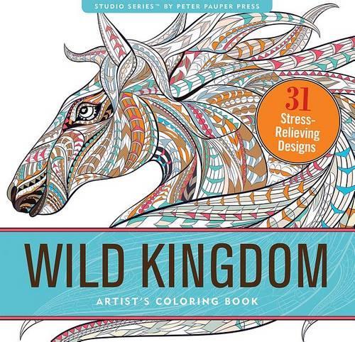 Wild Kingdom Adult Coloring Book (31 stress-relieving designs) (Artist's Coloring Books)