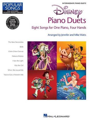 Disney Piano Duets (Hal Leonard Student Piano Library): Hal Leonard Student Piano Library Popular Songs Series Intermediate 1 Piano, 4 Hands