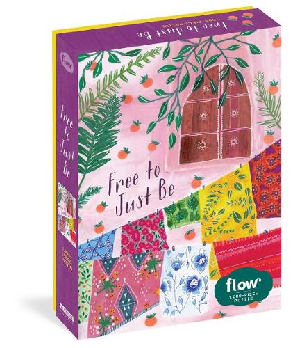 Free to Just Be: (Flow) for Adults Families Picture Quote Mindfulness Game Gift Jigsaw 26 3/8? X 18 7/8?