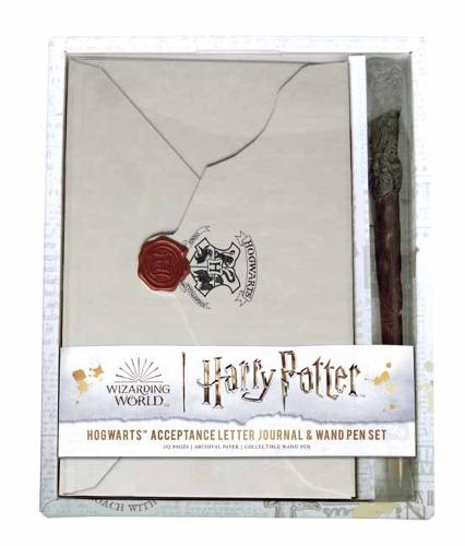 Harry Potter: Hogwarts Acceptance Letter Journal and Wand Pen Set (IE Gift / Stationery)