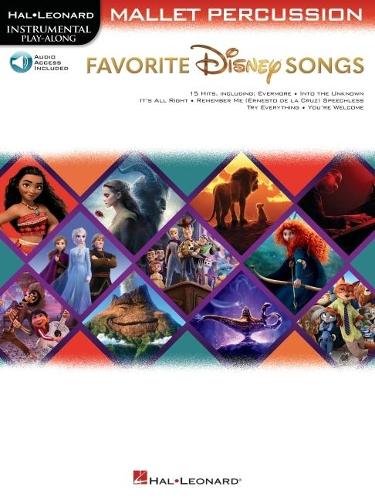 Favorite Disney Songs. Instrumental Play-along for Mallet Percussion. Book and Audio-Online