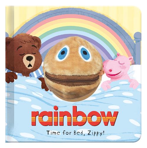 Rainbow TV Puppet Books - Time for Bed, Zippy - Cute Soft Cuddly for Babies and Toddlers - Interactive Story (Rainbow Hand Puppet Fun)