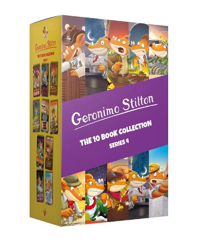 Geronimo Stilton: 10 Book Collection (Series 4) Box Set (Valentine's Day Disaster, The Race Across America, The Way of the Samurai, The Wild Wild ... ... Series 4): The 10 Book Collection (Series 4)
