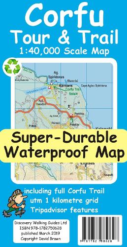 Corfu Tour & Trail Super-Durable Map (2nd ed)