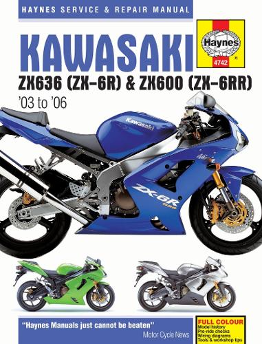 Kawasaki ZX-6R 2003 - 2006, ZX600M (ZX-6RR)  599cc 2004, ZX600N (ZX-6RR)  599cc 05 - 06, ZX636B (ZX-6R)   636cc 03 - 04, ZX636C (ZX-6R)   636cc 05 - ... - 2006 (Haynes Service and Repair Manuals)