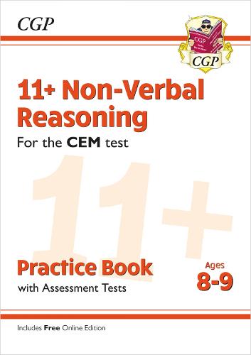 New 11+ CEM Non-Verbal Reasoning Practice Book & Assessment Tests - Ages 8-9 (with Online Edition) (CGP 11+ CEM)