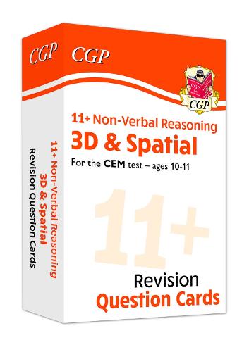 New 11+ CEM Revision Question Cards: Non-Verbal Reasoning 3D & Spatial - Ages 10-11