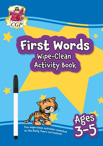 New First Words Wipe-Clean Activity Book for Ages 3-5 (with pen) (CGP Reception Activity Books and Cards)